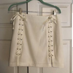 White Mini Skirt